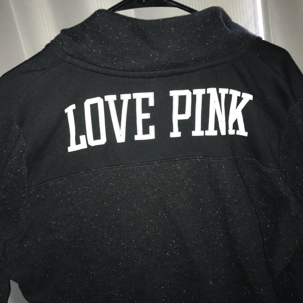 Black quarter zip up pullover